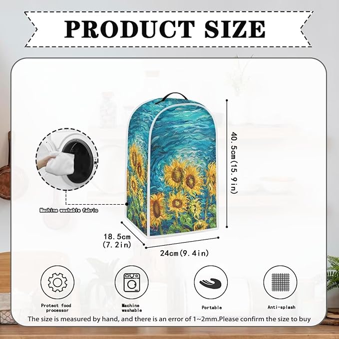 Sunflower Pattern Blender Dust Cover - Image 6