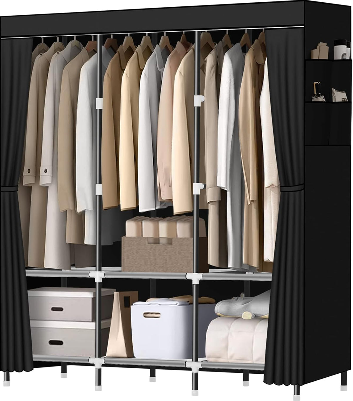 lokeme wardrobe closet,steel pipe diameter 19mm,portable closet for, main product view
