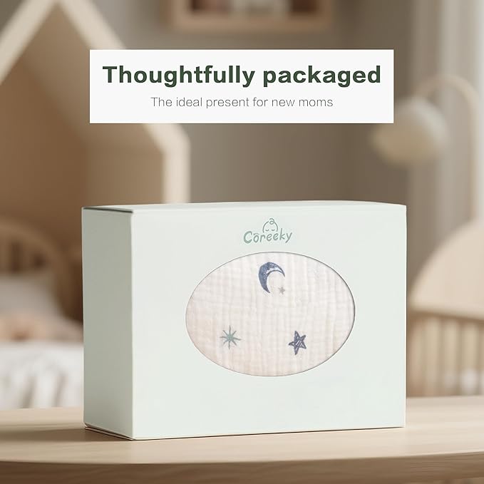 Muslin Bedside Sleeper Bassinet Fitted Sheets, 3 Pack Cotton Baby Sheet - Image 6
