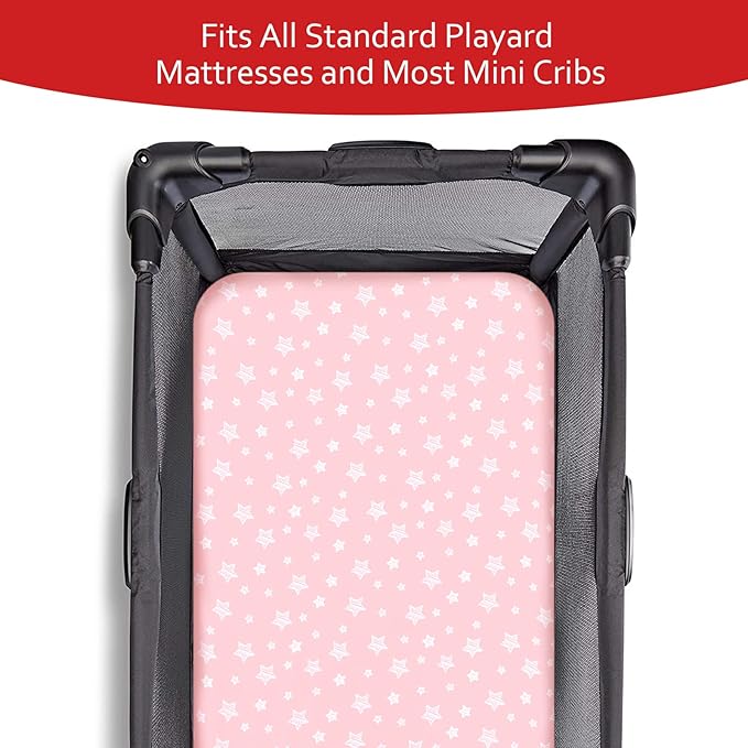 Pack and Play Sheets & Waterproof Terry Pack N Play Mattress Protector Pad - Image 5