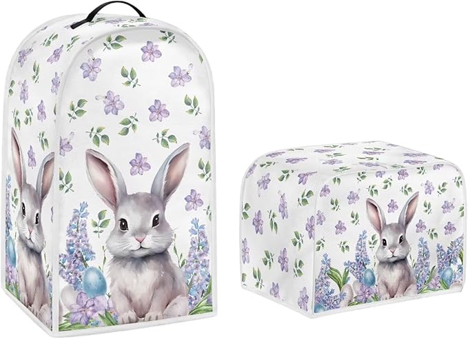 Easter Day Decoration Cute Rabbit Kitchen Appliance Covers Set by Pointodoor