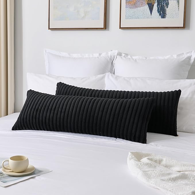 Kevin Textile Soft Plush 14x24 Inch Lumbar Pillow Cover 1 Pack, Luxury Fluffy - Image 6