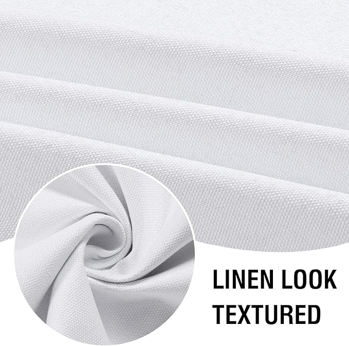 H.VERSAILTEX Linen Look 100% Blackout Curtains 54 Inches Long - Image 4
