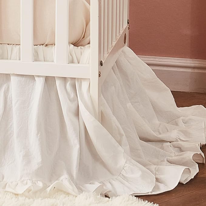 Brandream Boho Bohemian Girl Baby Nursery Crib Bed Skirt Dust Ruffle by Brandream