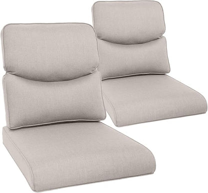 Outdoor Chair Cushion Set of 2, Waterproof Outdoor Seat Cushions 25x22 by moosprr