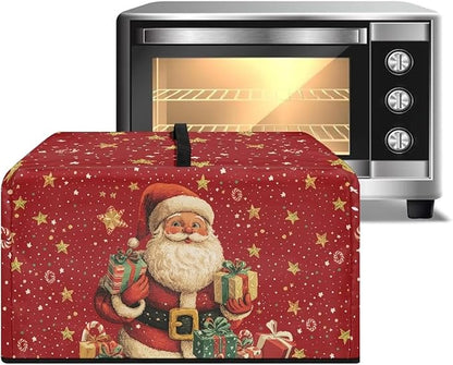 Microwave Oven Cover, Christmas Santa Claus Anti-Scratch Deep Fryer Cover - Image 2