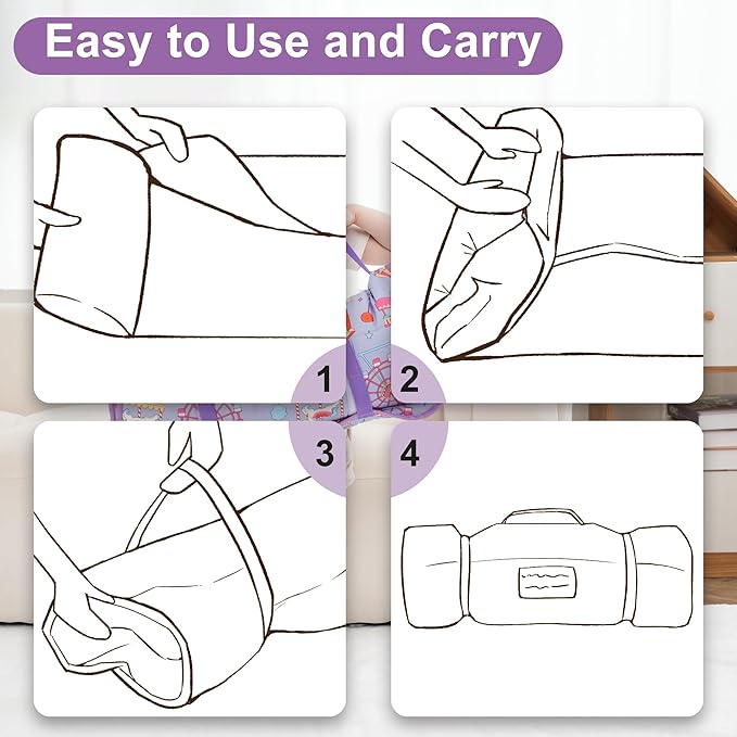 Viviland Toddler Nap Mat, Rolled Sleeping Mats - Image 8