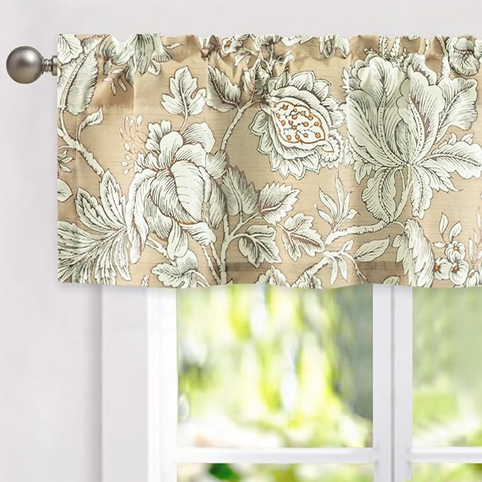 Leeva Vintage Floral Valance for Windows by Leeva
