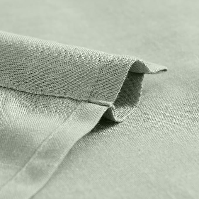 jinchan Linen Textured Tier Curtains 36 Inch - Image 9