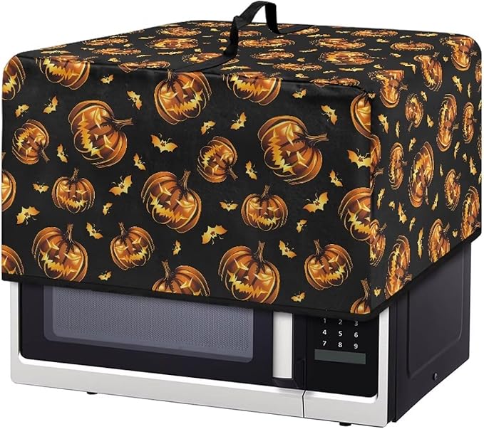 Microwave Oven Dust Cover, Halloween Pumpkin Protective Dust Cover by Unknown