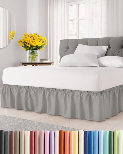 cgk wrap around dust ruffle bed skirt, main product view
