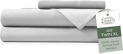Hotel Sheets Direct 3 Piece Bed Sheet Set Twin XL Size, 100% Viscose Derived by HOTELSHEETSDIRECT