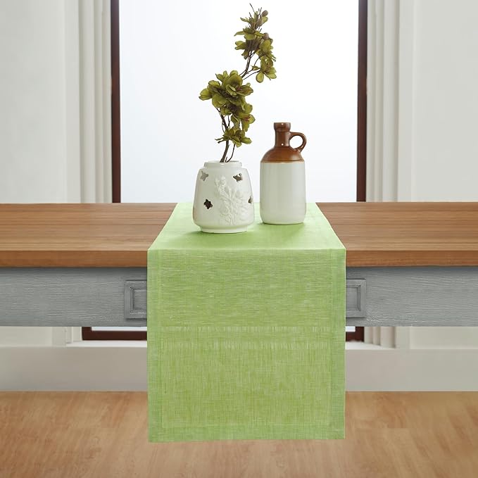 Solino Home Linen Table Runner 108 Inches Long - Image 2