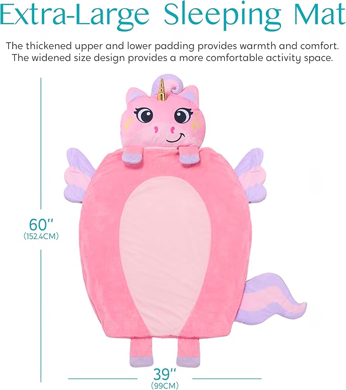 JOIEDOMI Kids Sleeping Bag 4 5 6 Year Old Girl Gifts Toddler Nap Mat - Image 5