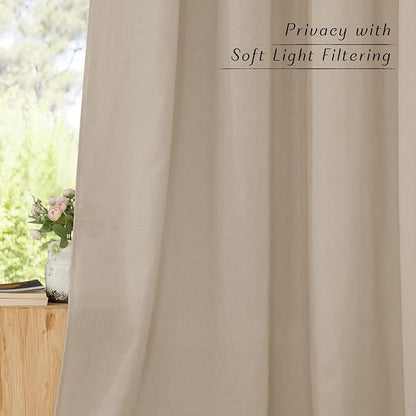 NICETOWN Linen 36 inch Curtains - Image 7