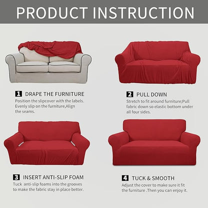 Easy-Going Stretch Oversized Sofa Slipcover 1-Piece Sofa Cover Furniture - Image 8