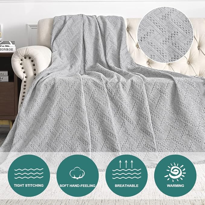 MYSKY HOME Light Grey Sofa Covers - Image 3