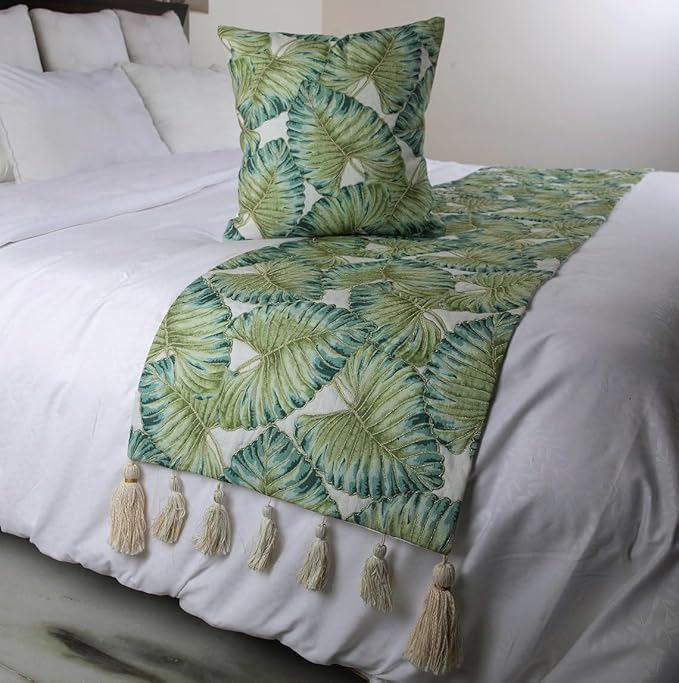 The HomeCentric Decorative Designer Handmade Bed Runner Without Pillow Cover - Image 4