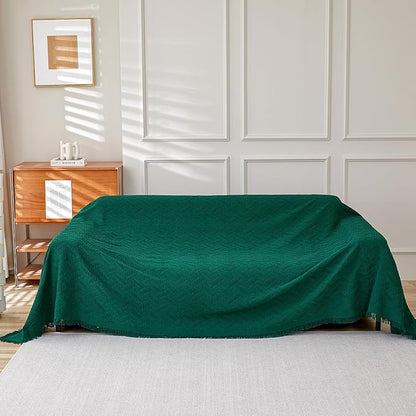 AIVIA Armless Loveseat Cover Sheet Blanket, Anti Slip Throw Cushion Covers - Image 3