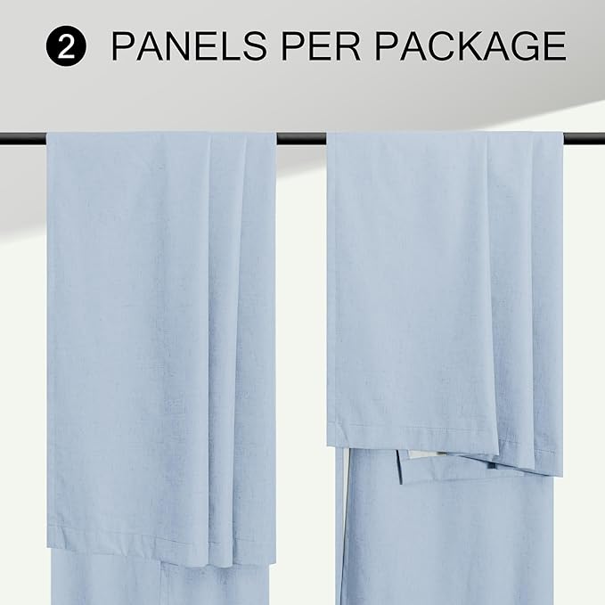 Light Blue Curtains 84 Inch Length - Image 9