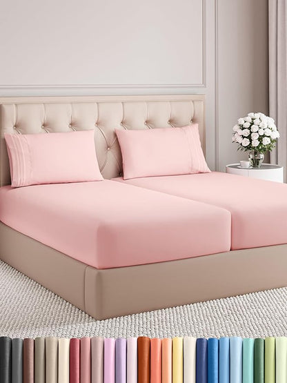 Split King Size 5 Piece Sheet Set by CGKUnlimited