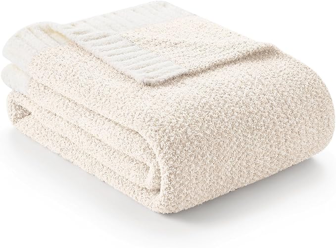 Snuggle Sac Heather Ivory Oversized Throw Blanket by SnuggleSac