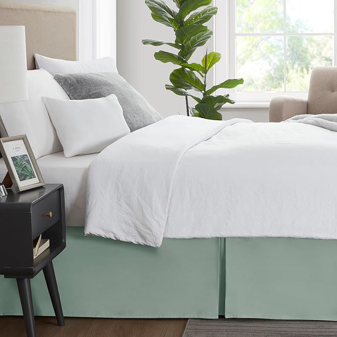 Nestl Sage Green Twin Bed Skirt - Image 3