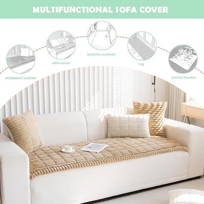 ZQFFB Pet Couch Cover Dogs Washable Non-Slip Couch Protector Pet Friendly Dog - Image 3