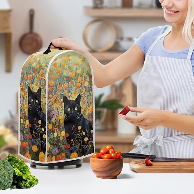 Talayituse Cat Flower Print Blender Cover Kitchen Appliance Covers Stand Mixer - Image 3