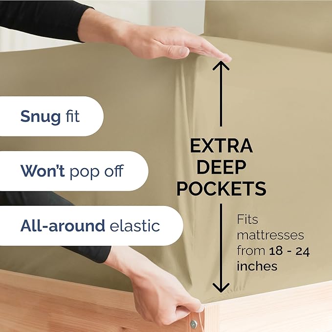 Extra Deep Pocket Twin Sheets - Image 3