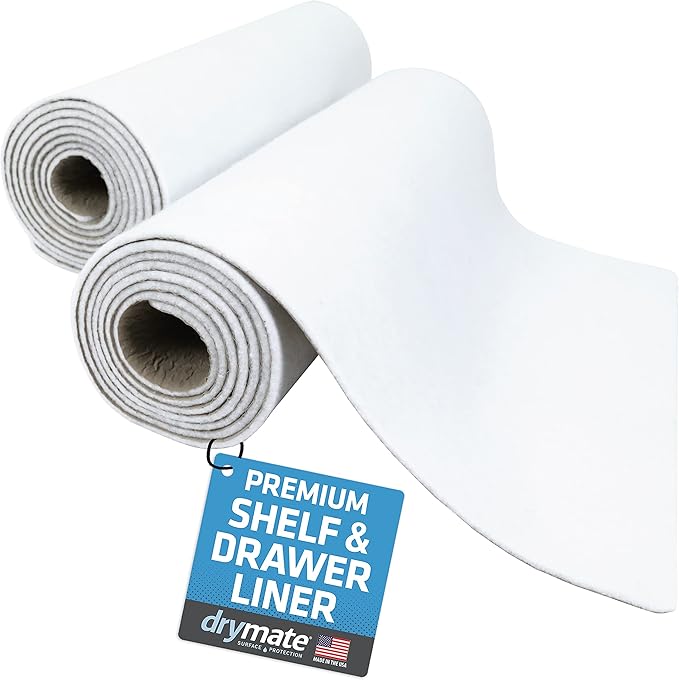 Drymate Premium Luxury Shelf & Drawer Liner, Thick Cushioned Fabric, by Drymate