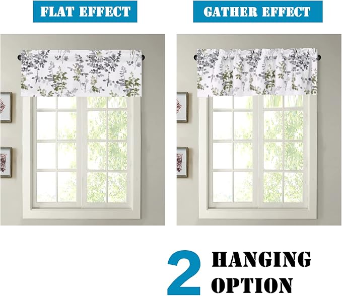 H.VERSAILTEX Valance for Kitchen Windows/Bathroom/Living Room/Bedroom Blackout - Image 5