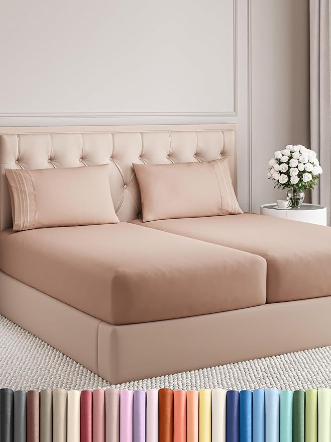 Split King Size 5 Piece Sheet Set by CGKUnlimited