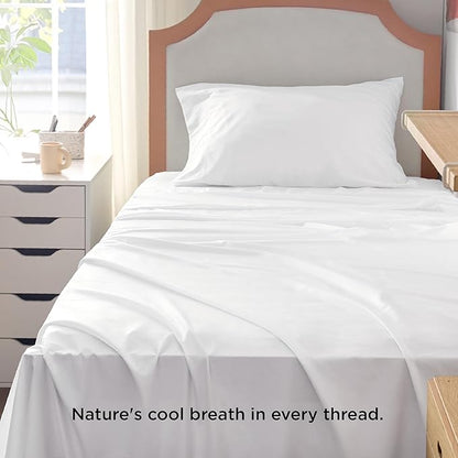 Bedsure Cooling Sheets Twin XL, Rayon Derived from Bamboo, Breathable & Soft - Image 3