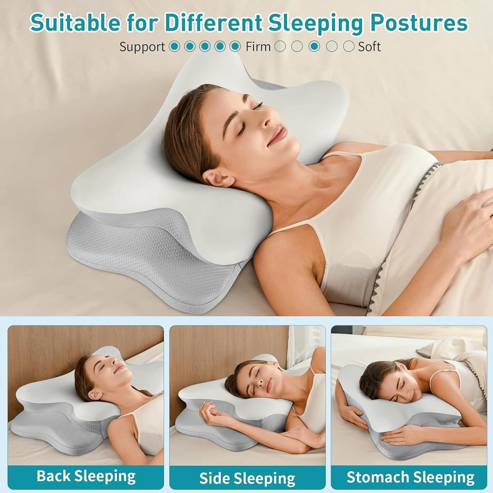 Cervical Pillow for Neck Pain Relief, Neck Pillow for Sleeping Memory Foam Pi...