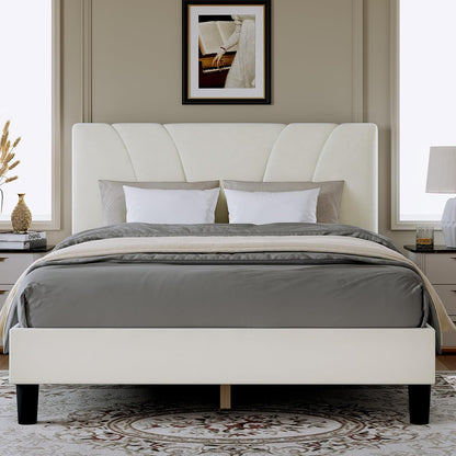 novilla queen bed frame, queen size bed frame, main product view