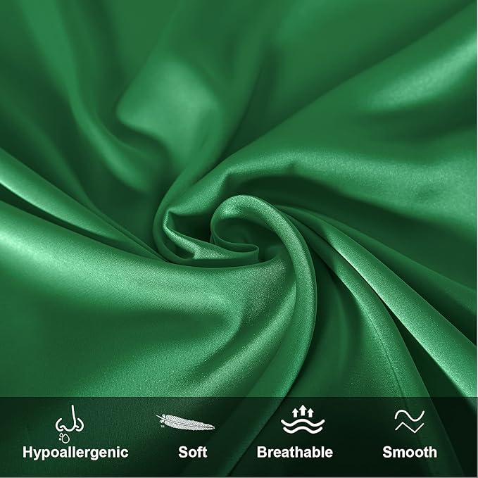 Mulberry Silk Pillowcase for Hair and Skin, King Size Cooling Silk Pillow Case - Image 2