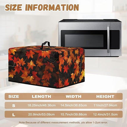Microwave Oven Cover, Thanksgiving Maple Leaf Dustproof Machine Protector - Image 6