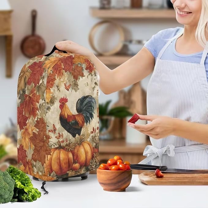 Pumpkins Rooster Blender Cover Turtle Coffee Maker Cover Dust Protection - Image 3
