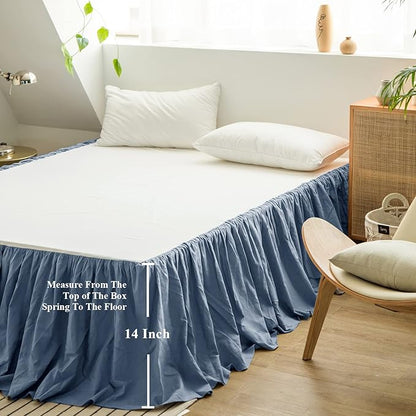 BISELINA French Linen Bed Skirt - Image 4