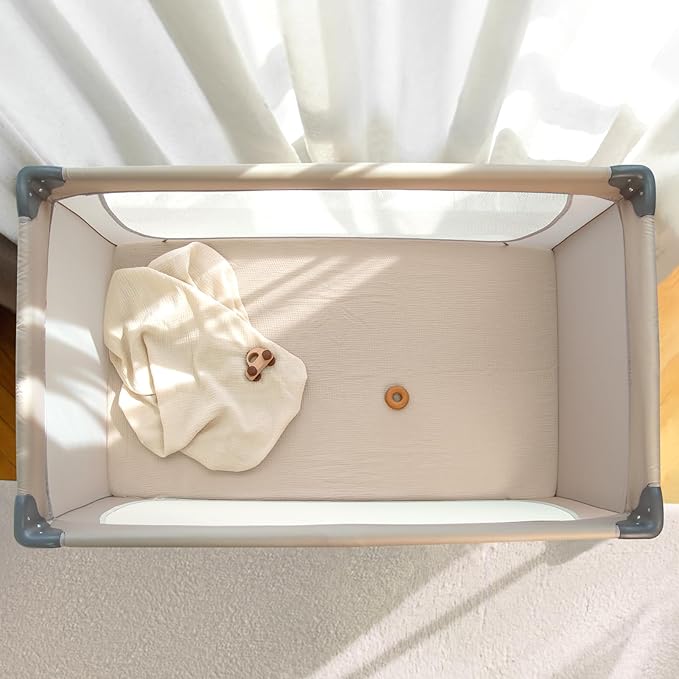 lulumoon Pack N Play Sheets: Soft & Breathable Playard Sheets - Image 7