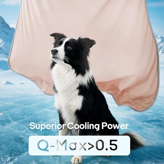 Zonli Premium Cooling Blanket for Dogs-Lightweight Fluffy Pet Throw & Bed Cover - Image 2