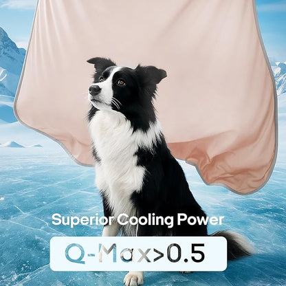 Zonli Premium Cooling Blanket for Dogs-Lightweight Fluffy Pet Throw & Bed Cover - Image 2