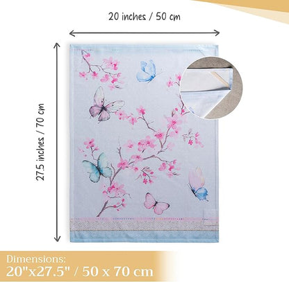 Maison d' Hermine Kitchen Towels Set of 2 100% Cotton 27.50" x 20" Reusable - Image 4