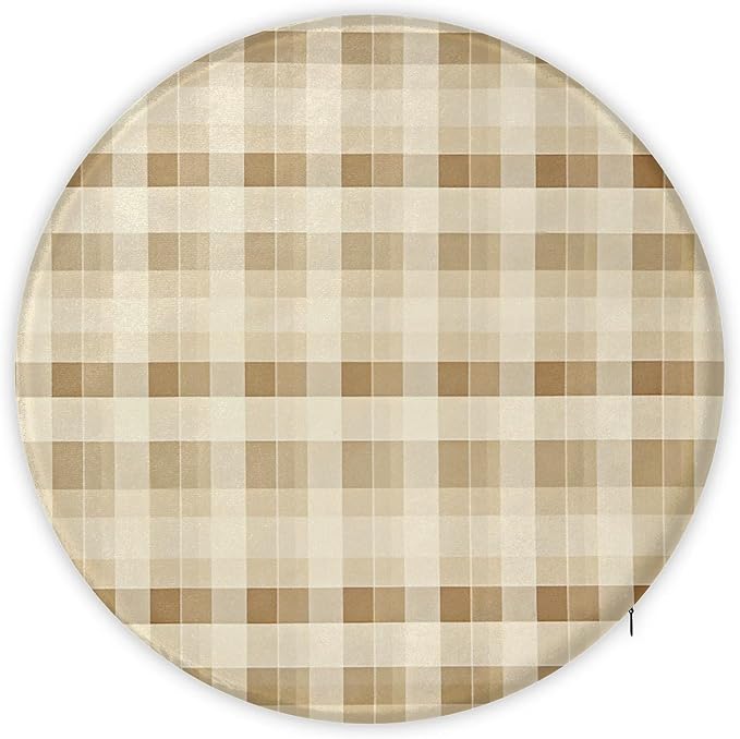 Farmhouse Check Foam Padded Seat Cushion - Image 5