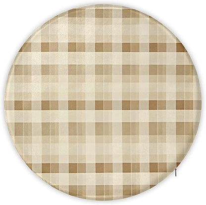 Farmhouse Check Foam Padded Seat Cushion - Image 5