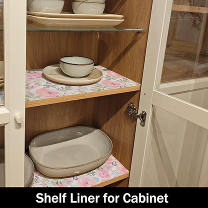 Peach Peony Shelf and Drawer Liner - Image 7