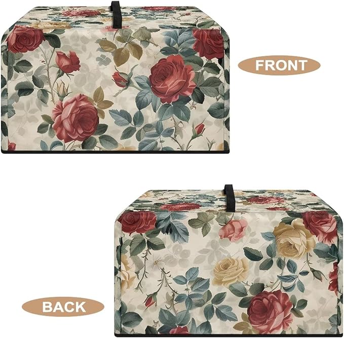 Microwave Oven Dust Cover, Rose Design Washable Protective Dust Cover - Image 5