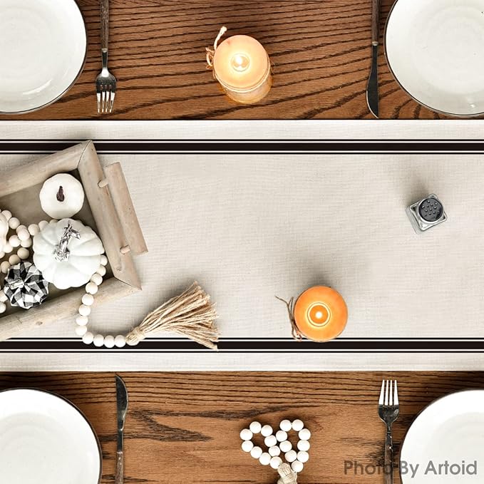 Artoid Mode Hello Fall Pumpkin Table Runner, Seasonal Harvest Vintage - Image 4