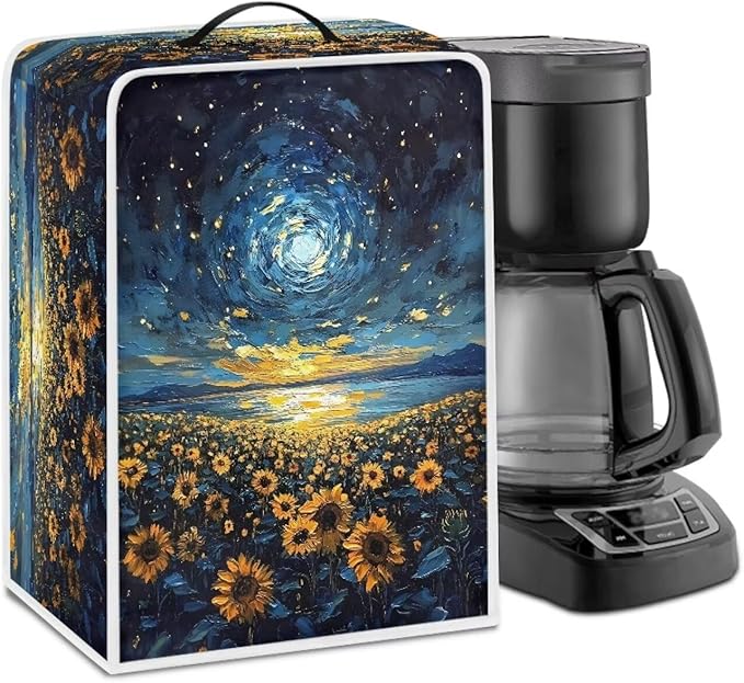 Mumeson Sunflower Starry Coffee Maker Cover Dust Protection Home Kitchen by Mumeson